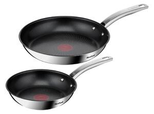 Patelnie ze stali nierdzewnej 2 szt. Intuition – Tefal