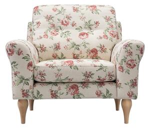 Fotel wypoczynkowy w róże ROSE