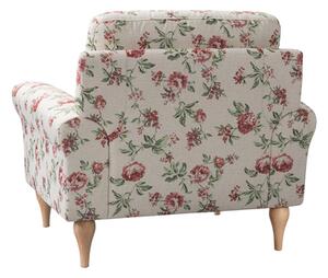 Fotel wypoczynkowy w róże ROSE
