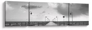 Obraz - Promenada nad wybrzeżem (170x50 cm)