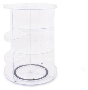 Transparentny plastikowy obrotowy organizer łazienkowy – Hermia