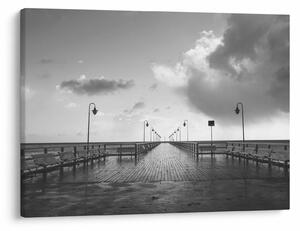 Obraz - Promenada nad wybrzeżem (70x50 cm)