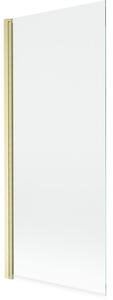 Mexen Mist parawan nawannowy 1-skrzydłowy 80 x 150 cm, transparent, złoty szczotkowany - 8A9-080-001-55-00