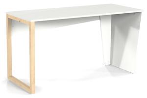 Białe biurko komputerowe w stylu skandynawskim EDGE2