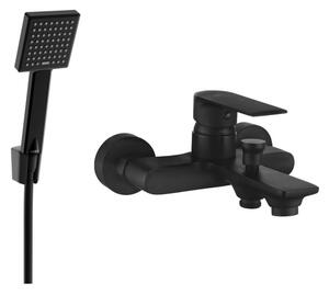 Mexen Royo R45 bateria wannowa z zestawem prysznicowym, czarna - 7223R45-70