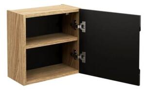 Szafka łazienkowa LUXOR BLACK 83-35-1DQ 35x35cm dąb olejowany/czarna