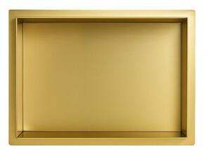 Półka łazienkowa wnękowa HYDROSAN UNO-GL-45X30X7 Złoty szczotkowany 45x30x7 cm