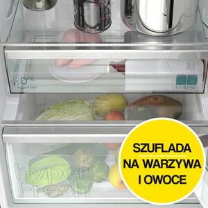 Lodówka SIEMENS KG49NSBBF No Frost 203cm Czarne satynowe szkło