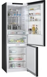 Lodówka SIEMENS KG49NSBBF No Frost 203cm Czarne satynowe szkło