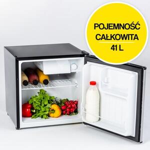 Lodówka RAVANSON LKK-50ES 48.5cm Srebrno-czarna