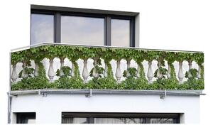Zielona plastikowa osłona balkonowa 500x85 cm – Maximex