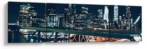 Obraz miasta nocą (170x50 cm)
