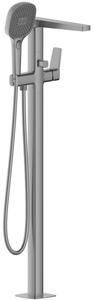 Bateria wannowa stojąca KFA ARMATURA Malaga 4525-510-61 Szary metaliczny