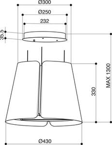 Okap FABER F45 F-345.0612.338 BiaÅy