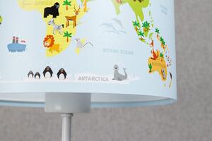 Lampka nocna dla dzieci z mapą świata - A327-Luso