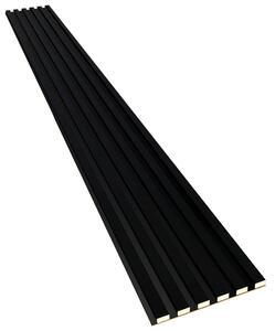Akustyczne panele lamelowe 2 szt. czarny mat E5-B03