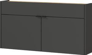 Antracytowa szafka 110x57x22 cm Ameca – Germania