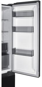 Lodówka BERG CZW190NBG03 No Frost 190.2cm Czarne szkło Licowane drzwi