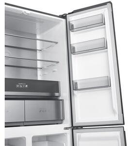 Lodówka BERG CZW190NBG03 No Frost 190.2cm Czarne szkło Licowane drzwi