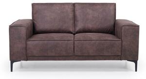Brązowa sofa z imitacji skóry 164 cm Copenhagen – Scandic