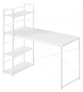 Biurko MAX 4.0 z regałem 120x44 cm, białe