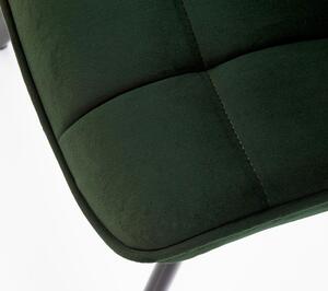 Nowoczesne krzesło do jadalni K332 - ciemny zielony