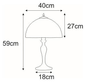 Lampka stołowa / nocna K-G162208 z serii TIFANY