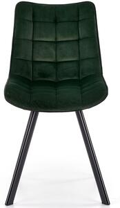 Nowoczesne krzesło do jadalni K332 - ciemny zielony