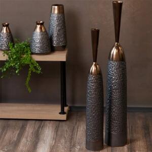 Wazon EUROFIRANY Morena 10 17X32 cm Stalowy