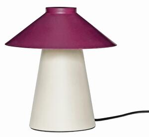 Fioletowo-beżowa metalowa lampa stołowa Chipper – Hübsch