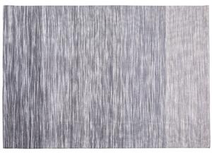 Ręcznie tkany dywan wełniany do salonu niskie włosie szary 160 x 230 cm Kapakli Beliani