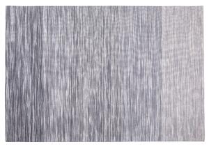 Ręcznie tkany dywan wełniany do salonu niskie włosie szary 140 x 200 cm Kapakli Beliani