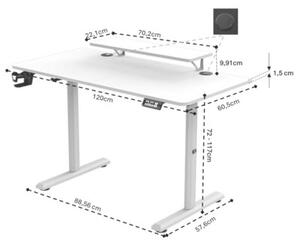Biurko ULTRADESK Highlander BiaÅy