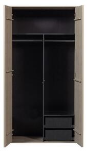 Kremowa szafa modułowa z litego drewna sosnowego 100x200 cm Daily – vtwonen