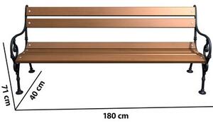 Ławka ogrodowa BASTER Wiedeńska palisander 0109