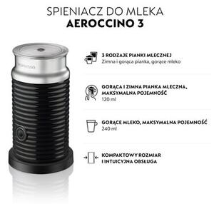 Spieniacz do mleka NESPRESSO Aeroccino 3 Czarny