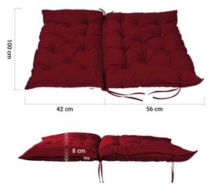 STILISTA poduszka na ławkę, 98 x 100 x 8 cm, antracyt