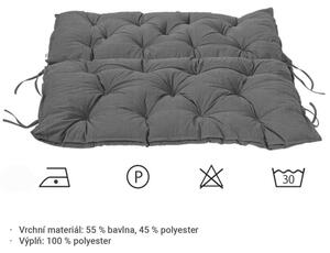STILISTA poduszka na ławkę, 98 x 100 x 8 cm, szara