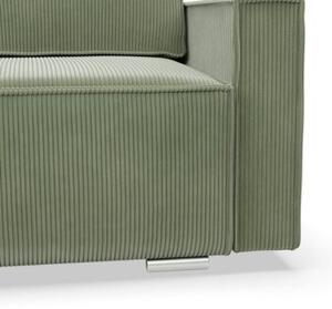 Kanapa rozkÅadana, sztruks, Union, 220x95x92 cm, oliwkowy | TYLETEGOTU