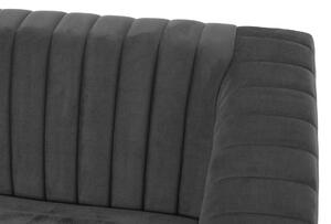 Sofa dwuosobowa mała kanapa OXFORD II - grafitowa