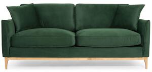 Duża sofa trzyosobowa LIVERPOOL III - ciemnozielona