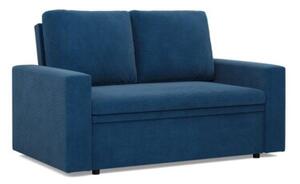 Sofa dwuosobowa, BLOM, sztruks, 148x87x90 cm, granatowy | TYLETEGOTU