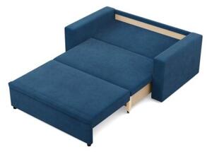 Sofa dwuosobowa, BLOM, sztruks, 148x87x90 cm, granatowy | TYLETEGOTU