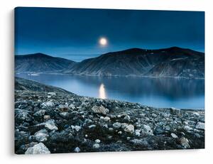 Obraz nocnego krajobrazu, Islandia (70x50 cm)