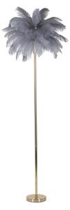 Lampa stojąca w szaro-złotym kolorze (wysokość 160 cm) Palm – Mauro Ferretti