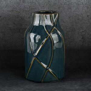 Wazon EUROFIRANY Teo 14 x 22 cm Turkusowy