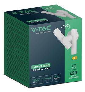 Kinkiet Ścienny V-TAC 6W LED IP44 Biały VT-1186 4000K 620lm