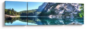 Obraz wysokogórskiego jeziora (170x50 cm)