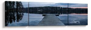 Obraz - Molo nad jeziorem (170x50 cm)