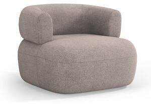 Beżowy fotel z materiału bouclé Jenny – Micadoni Home